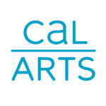 CalArts stacked logo with blue type on white background